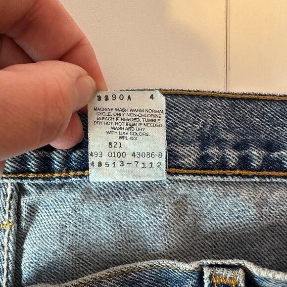 Levi’s Vintage 517 Boot Cut Denim Jeans Size 36x30 Frayed Hem Y2K Medium Wash - Picture 4 of 14